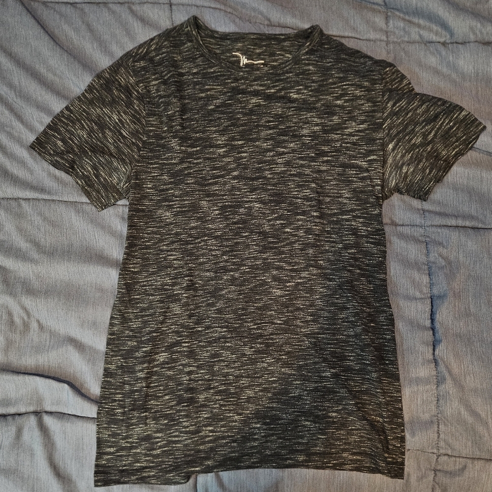 Marc Anthony Charcoal and Black Short Sleeve Tee